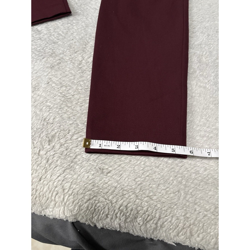 New Old Navy High Rise Pixie Skinny Burgundy Chino Pants Size 10 Petite 10P S - Picture 4 of 8